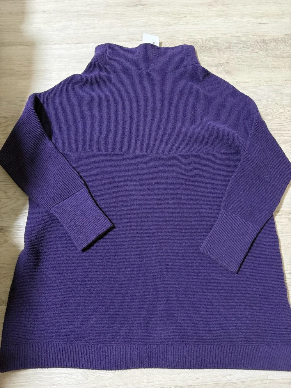 NWT Free People Ottoman Slouchy Tunic Sweater Gothic Grape Women’s Size Medium